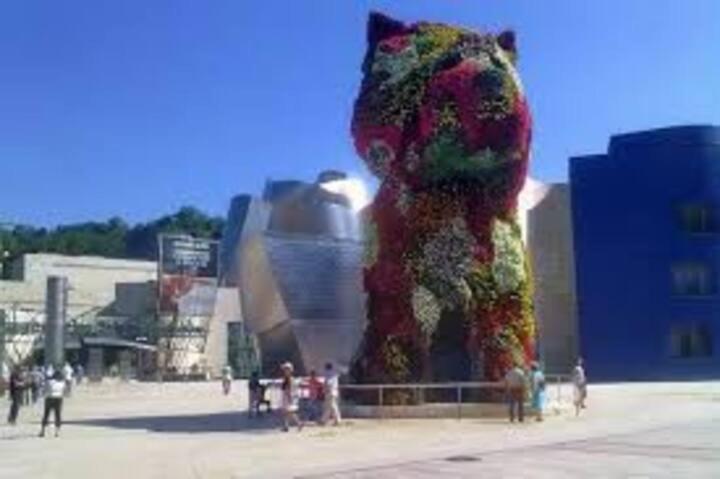 Apartamento apto con garaje para 5 personas cerca ayuntamiento Bilbao Exterior foto
